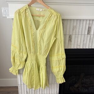 Ramy Brook Light Yellow Mini Dress